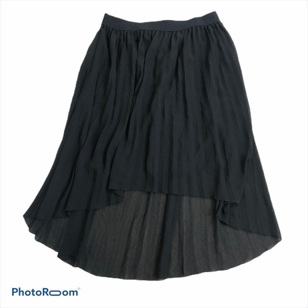 Philosophy Black High Low Layered Skirt Size Med